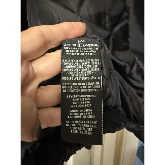 Sold Out JEAN-MICHEL BASQUIAT + MEMBERS ONLY Banana ART Print Rain JACKET Coat S - Picture 9 of 10